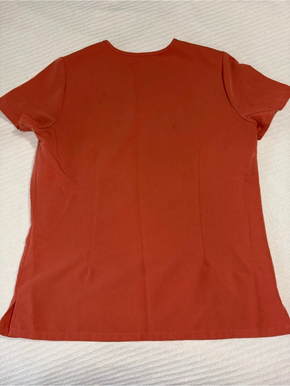 Figs Terracotta Orange Matching Scrub Top and Joggers Set